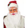 Christmas Standing Santa Claus With Ski Decorations